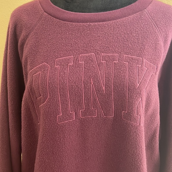 Pink Victoria Fleece Crewneck Sweater - Picture 2 of 3